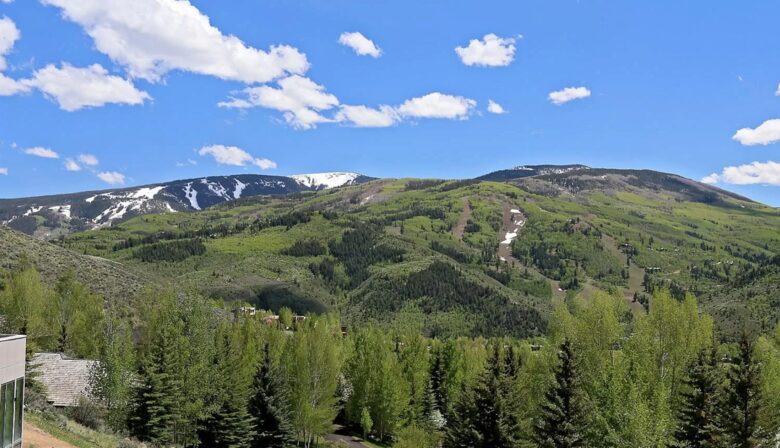 House view to Beaver Creek ski area and Arrowhead Ski area