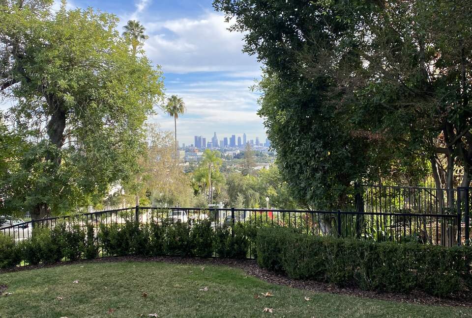 View of downtown from front yard
