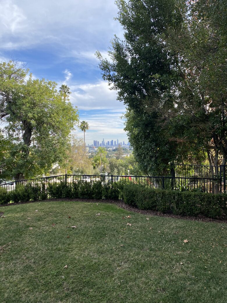 View of downtown from front yard