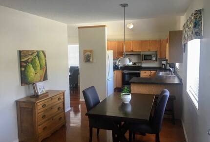 Breakfast nook and kitchen