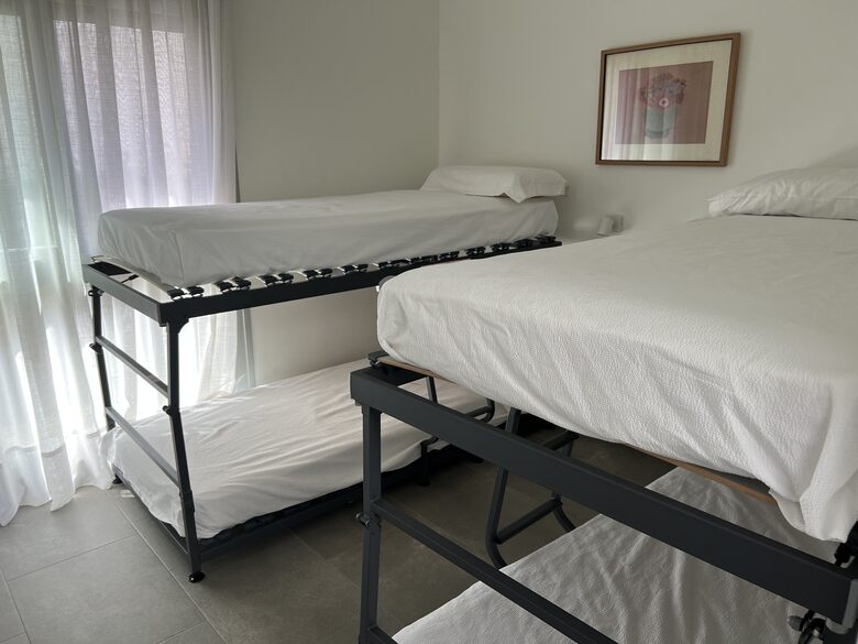 One room of two which can be prepared for 2, 3 or 4 guests