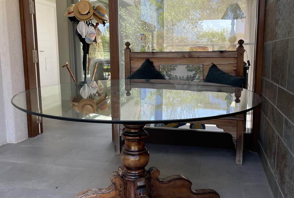 The entrance to our villa