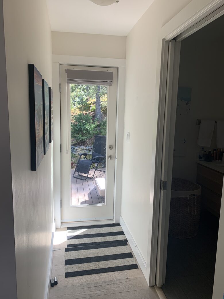 Outside master, door to back deck
