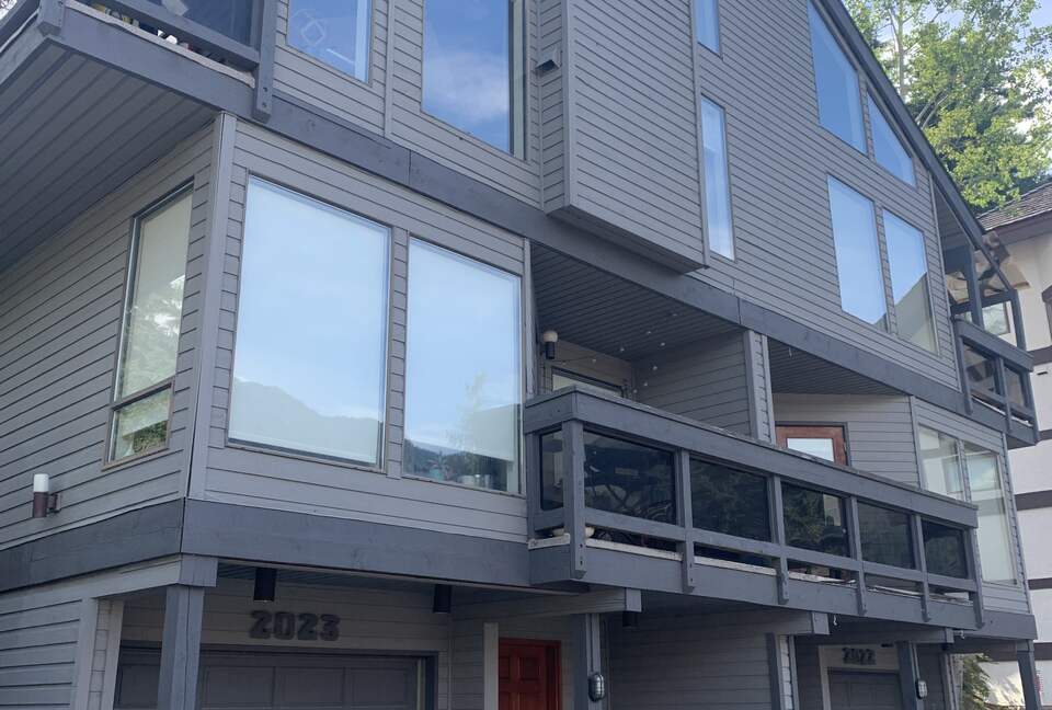 Duplex - main door on the left enters into a large mudroom,
