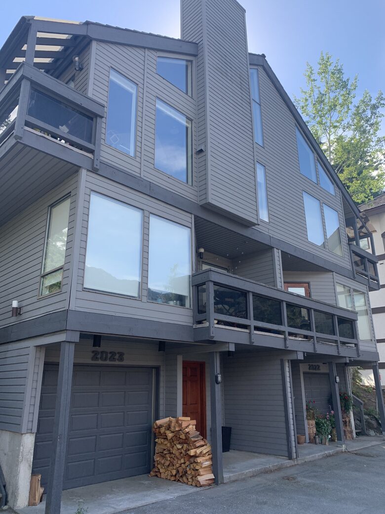 Duplex - main door on the left enters into a large mudroom,