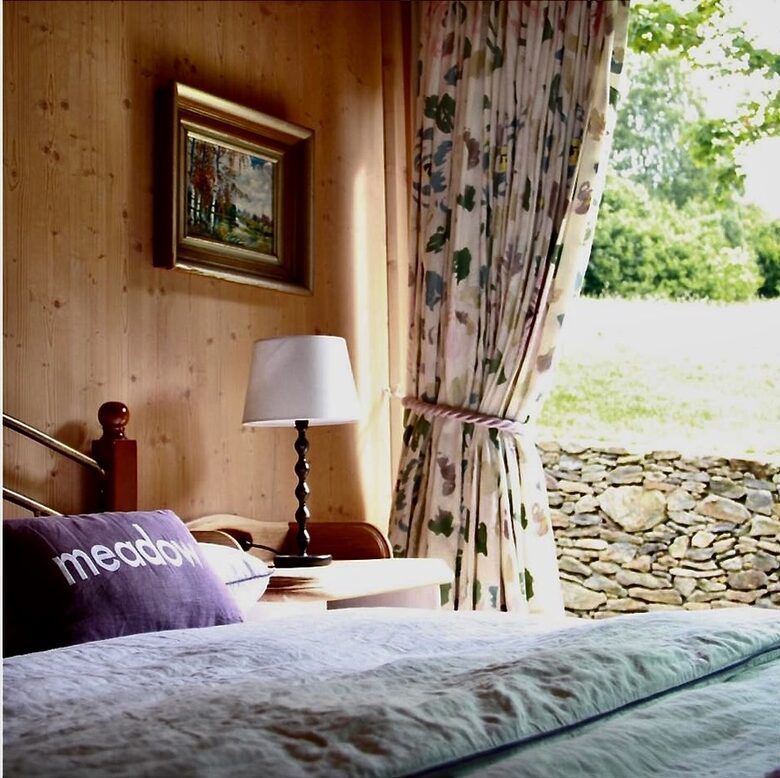 Master bedroom view into the fields and complete privacy
