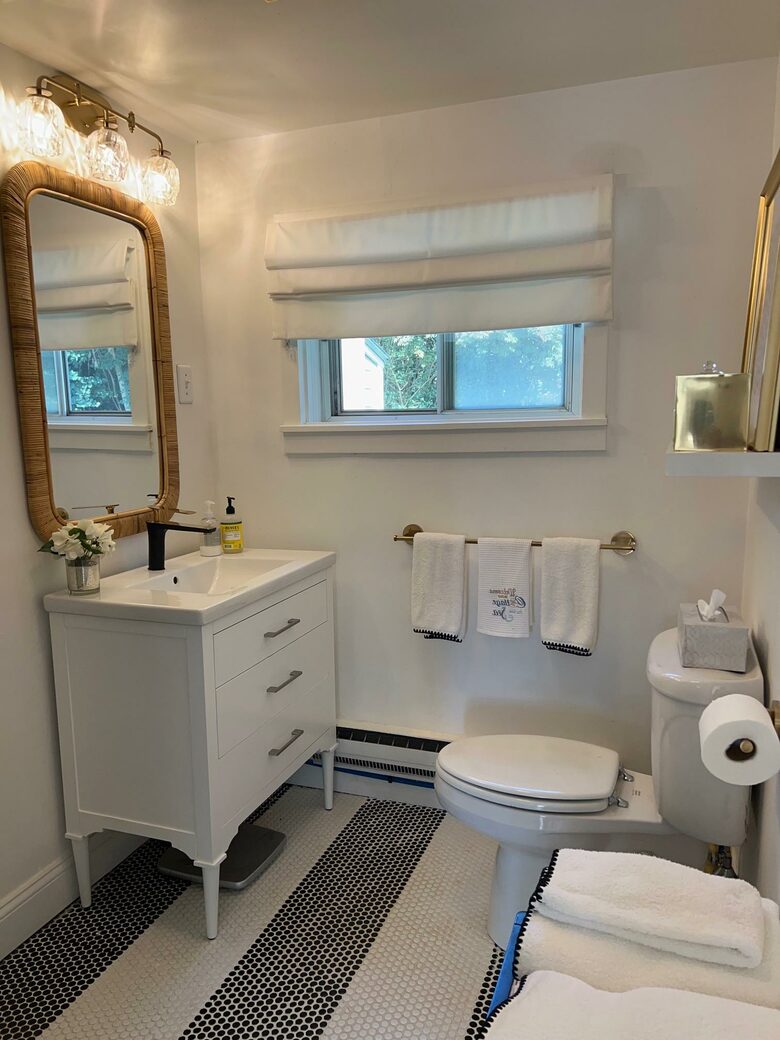 Newly renovated cottage bathroom