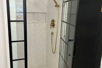 New cottage shower