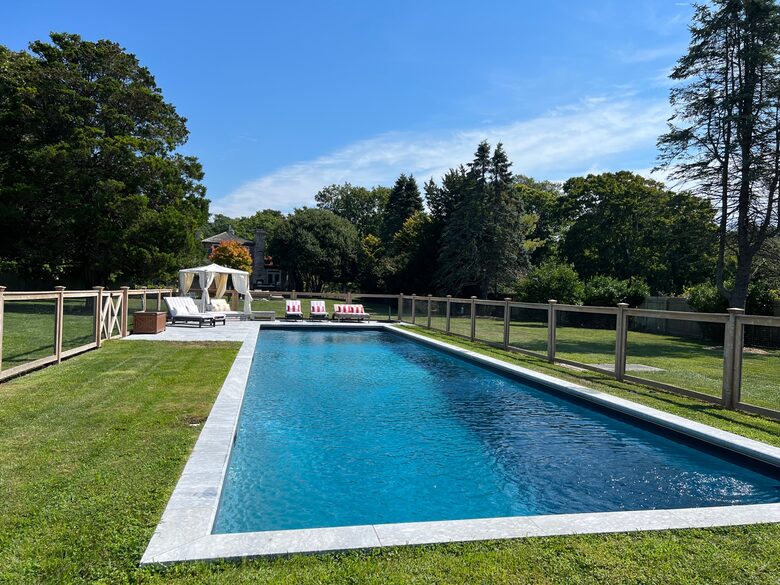 Heated fresh water 65 foot long lap pool