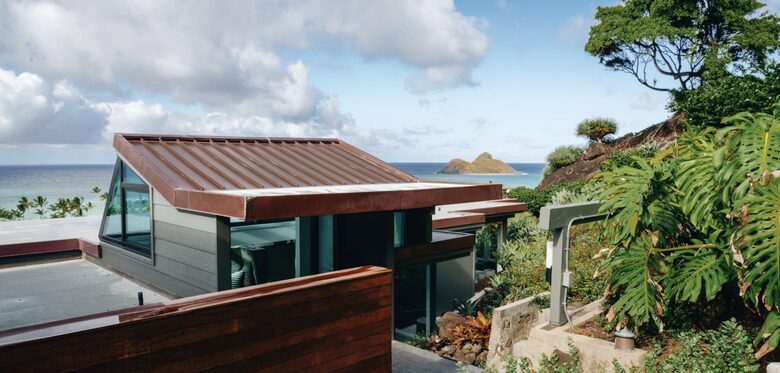 Front entrance to the house