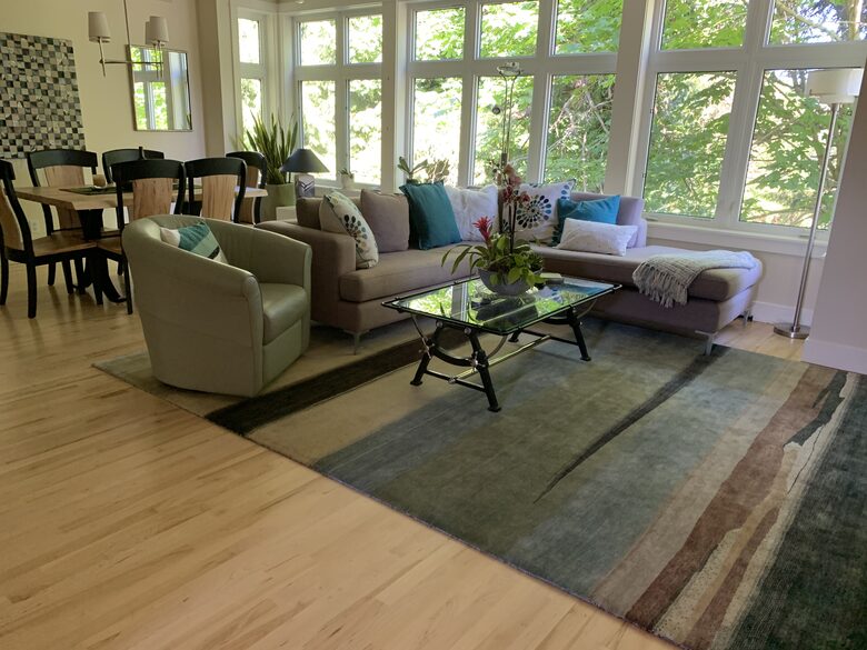 comfortable living room seating area