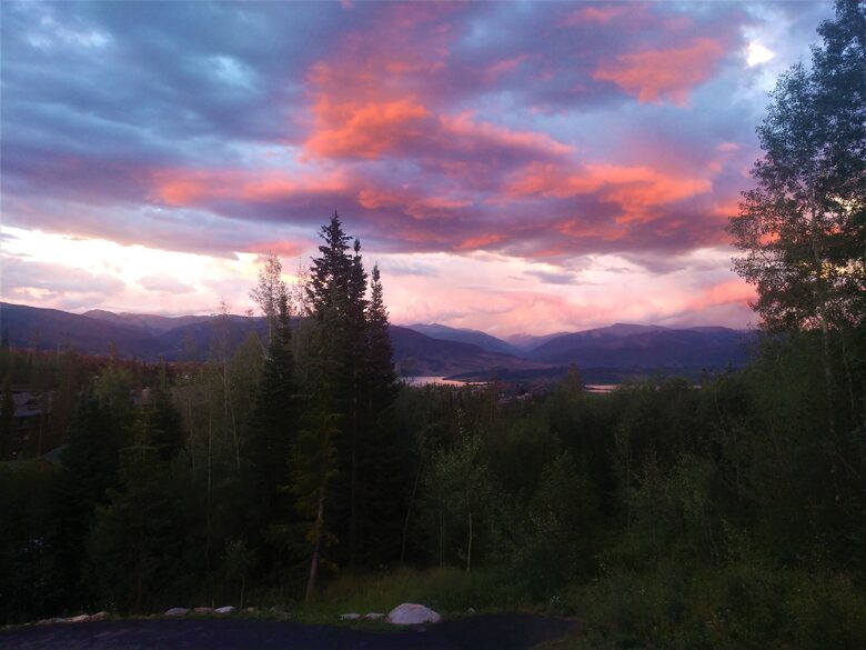 ALPINE GLOW FROM MASTER BEDROOM DECK