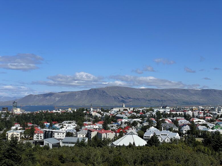 The view from Perlan, a recommended nearby destination