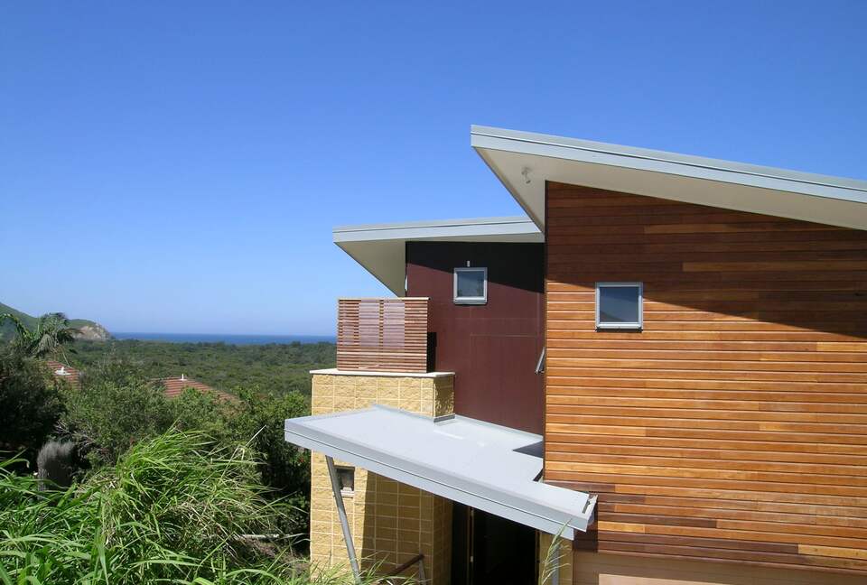 looking east to the pacific ocean