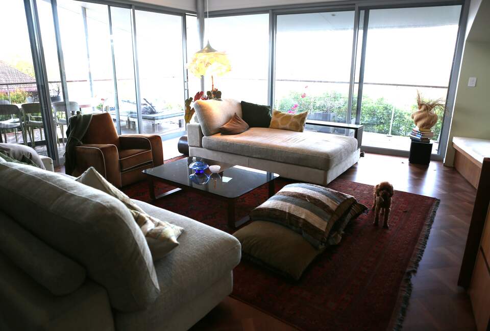 living room looking out