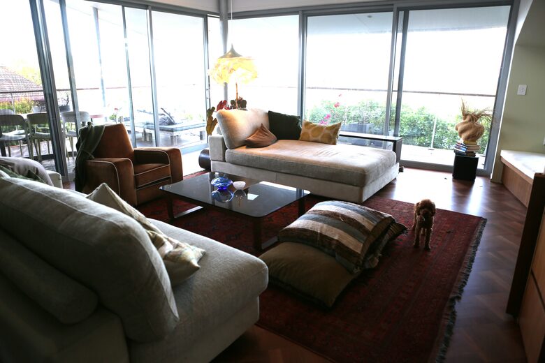 living room looking out