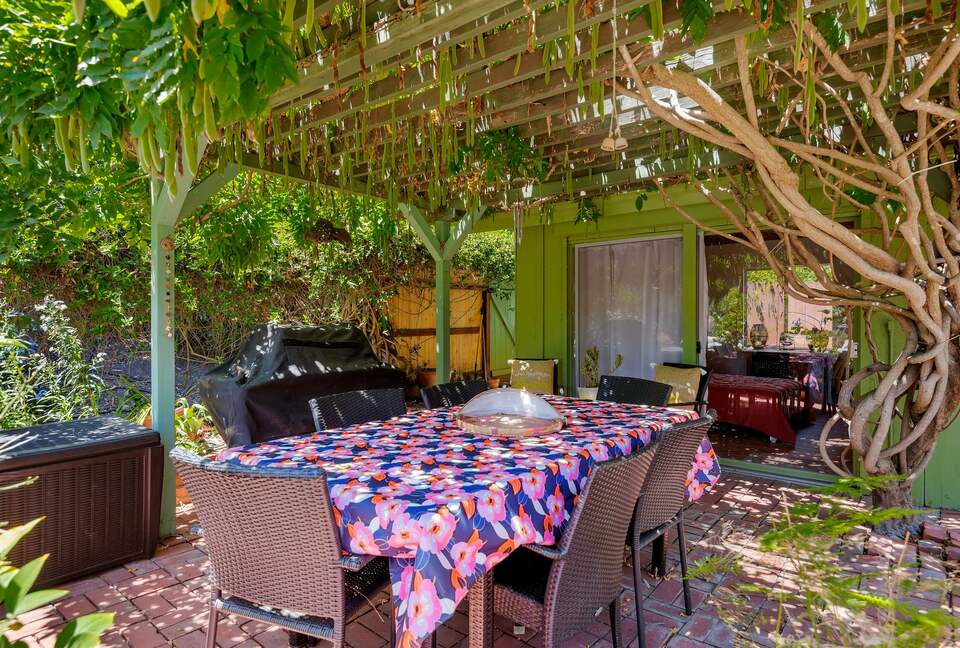 Weber BBQ, outdoor dining summer