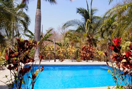 Private pool with ocean view