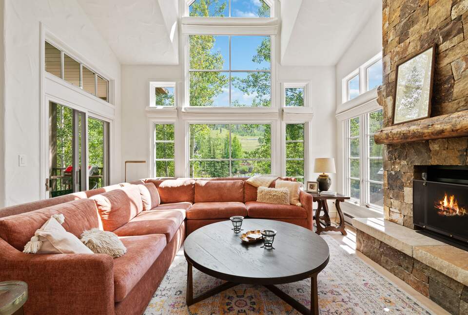 Gather Around a Real Wood Firplace