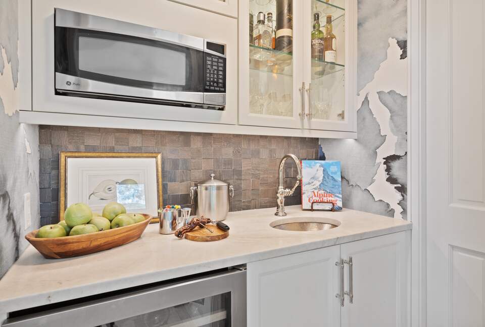 Mix Your Favorite Beverage in the One-of-a-Kind Butler Pantry