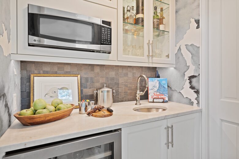 Mix Your Favorite Beverage in the One-of-a-Kind Butler Pantry