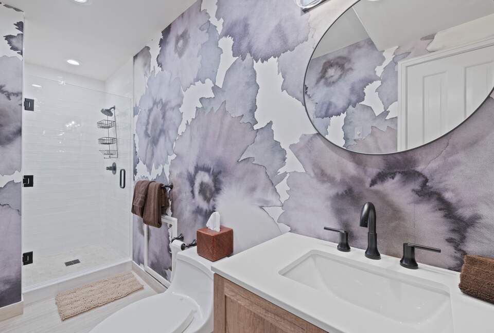 First Level Bath with Designer Touches