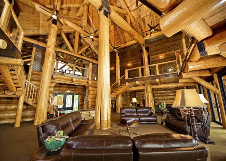 Lakefront Log Home with Large Lagoon Pool and Hot tub | Sleeps 35 - Burnet, Texas