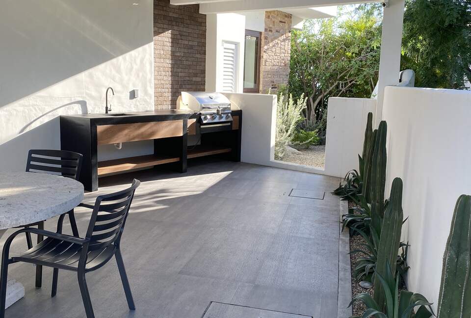 The back patio/grill area