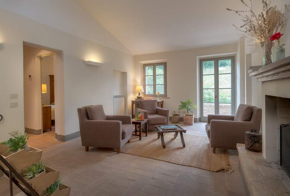 Upstairs living area