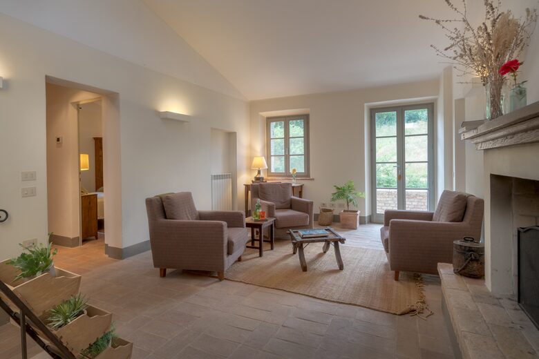 Upstairs living area