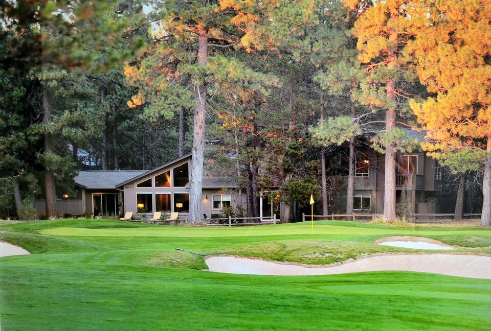Rear View of Home on Golf Course