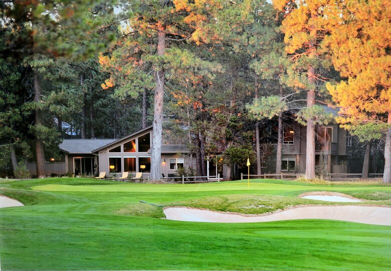 Rear View of Home on Golf Course
