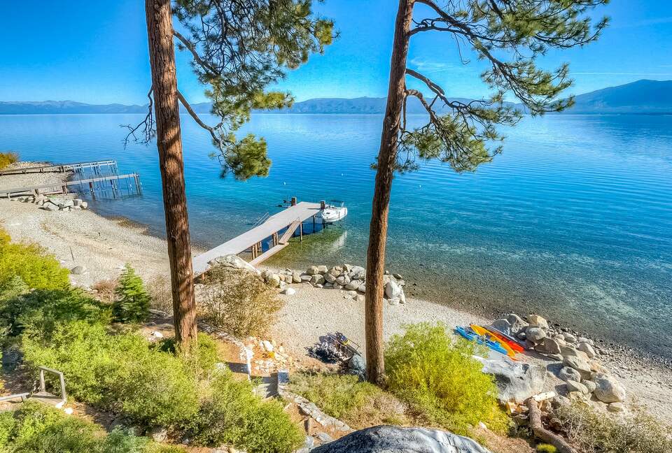 Lakefront Gem with a Private Beach and Shared Pier - South Lake Tahoe, California