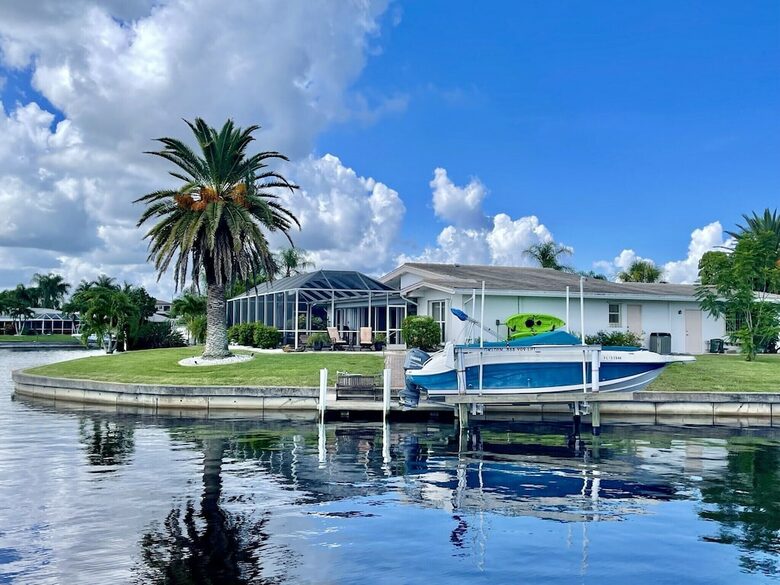 Tropical Waterfront Home with a Pool and Gulf Access - Punta Gorda, Florida