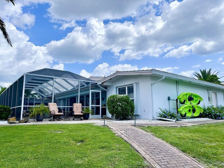Tropical Waterfront Home with a Pool and Gulf Access - Punta Gorda, Florida