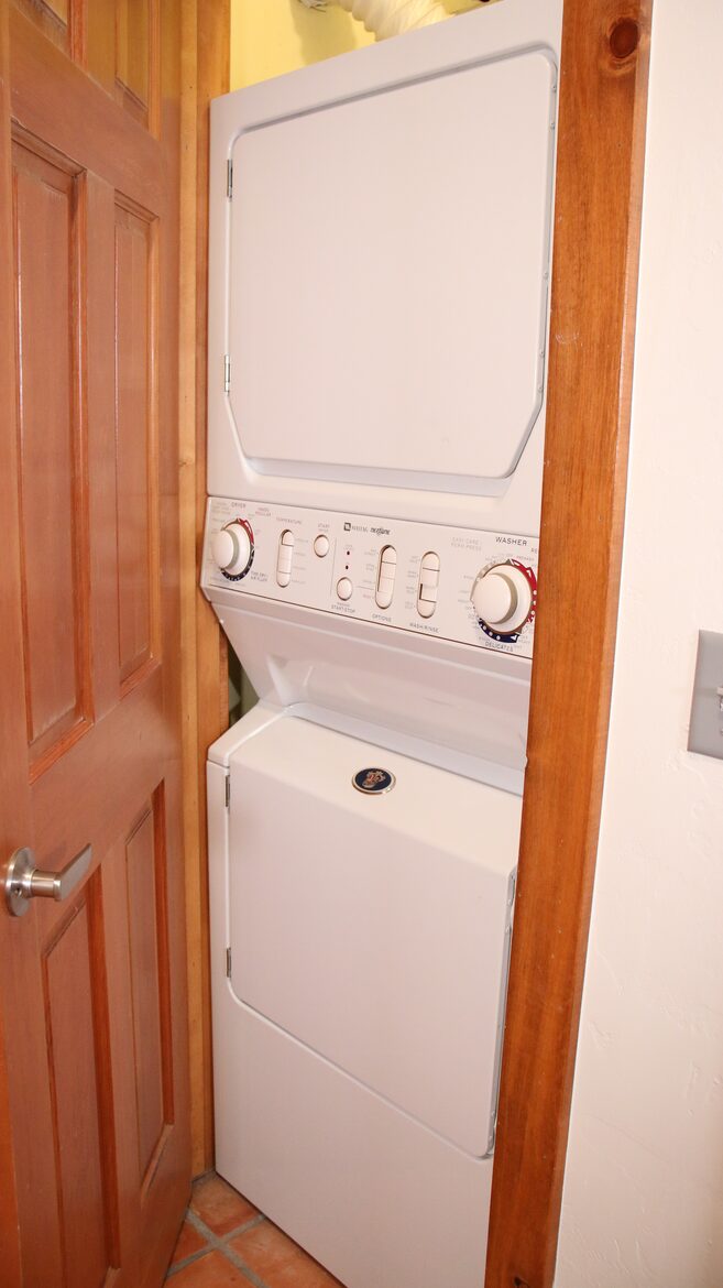 Washer/dryer and all the laundry soap you'll need