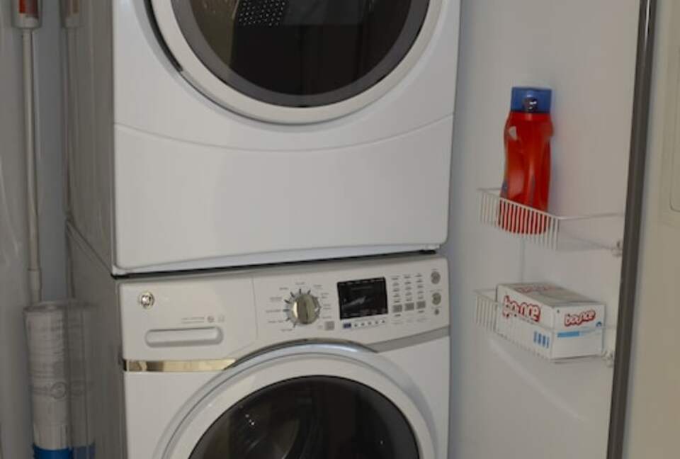 Laundry facilities in the second house