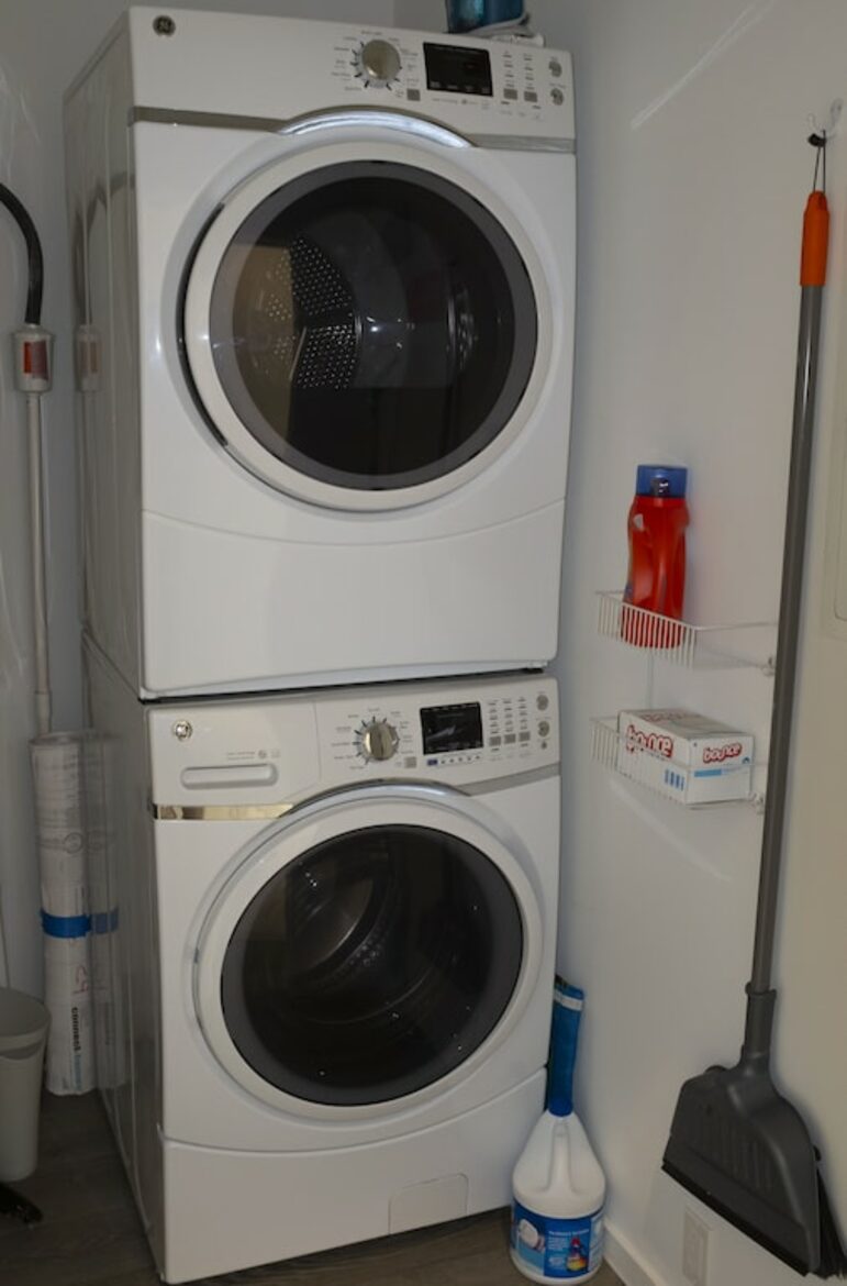 Laundry facilities in the second house