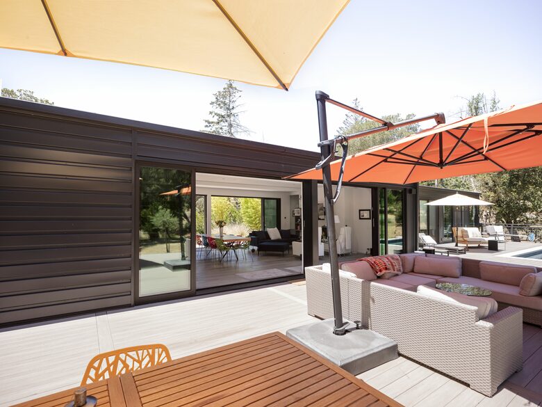 Large deck of the main house. Perfect for entertaining