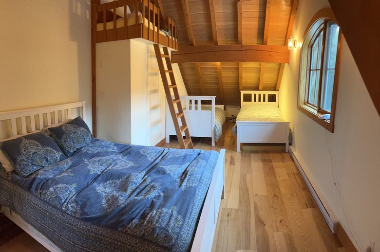 Kids bedroom with extra bunk bed