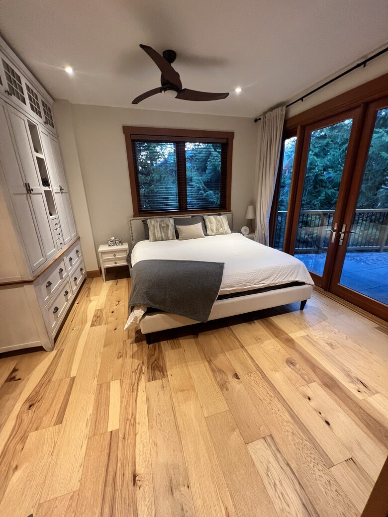 Master Bedroom with French doors out to private outdoor deck area