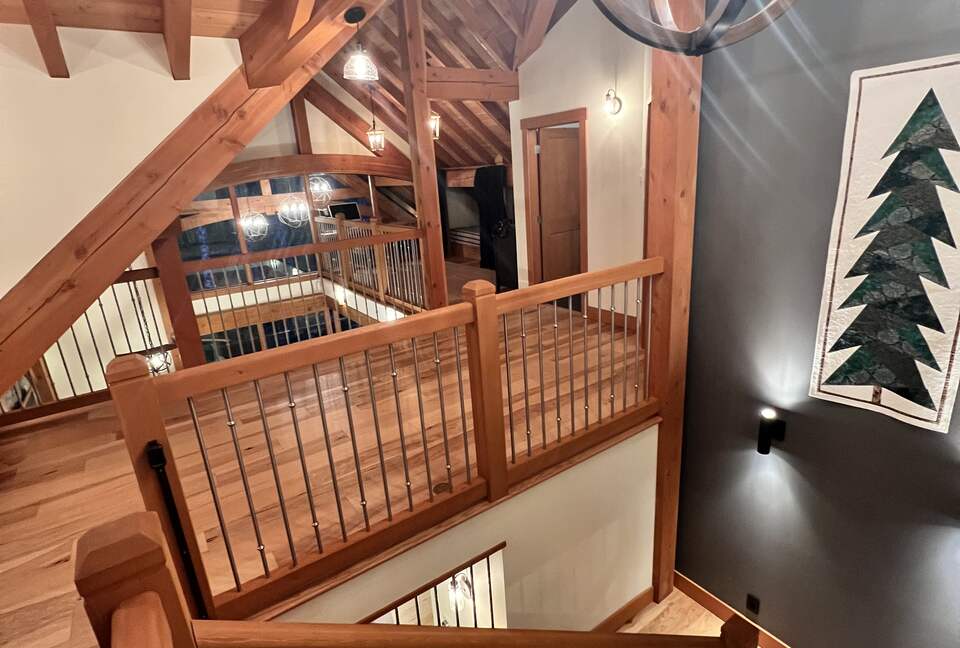 Upstairs living area