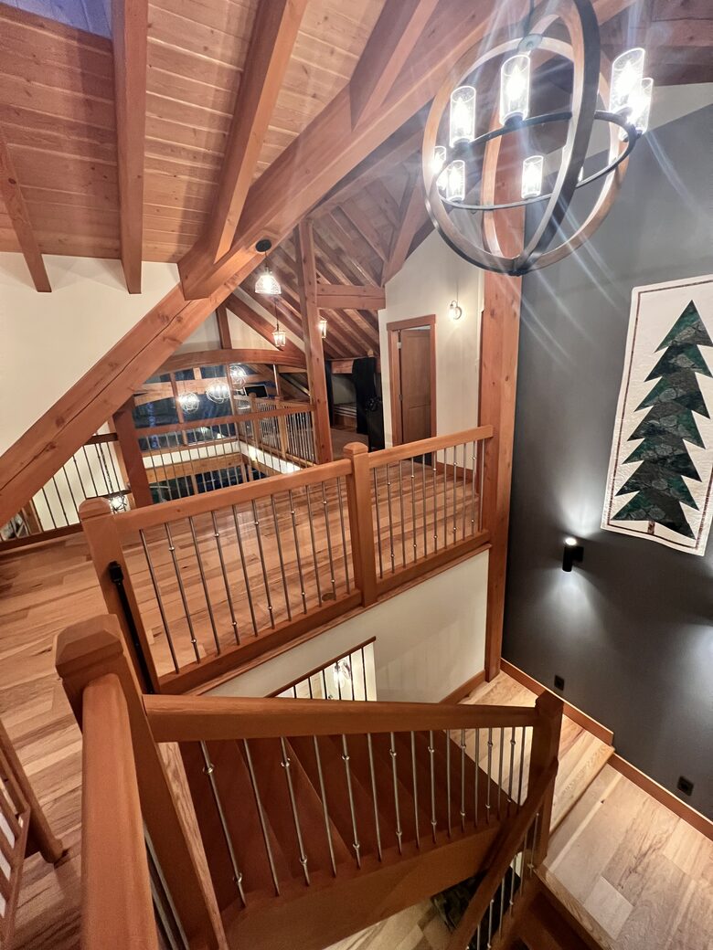 Upstairs living area