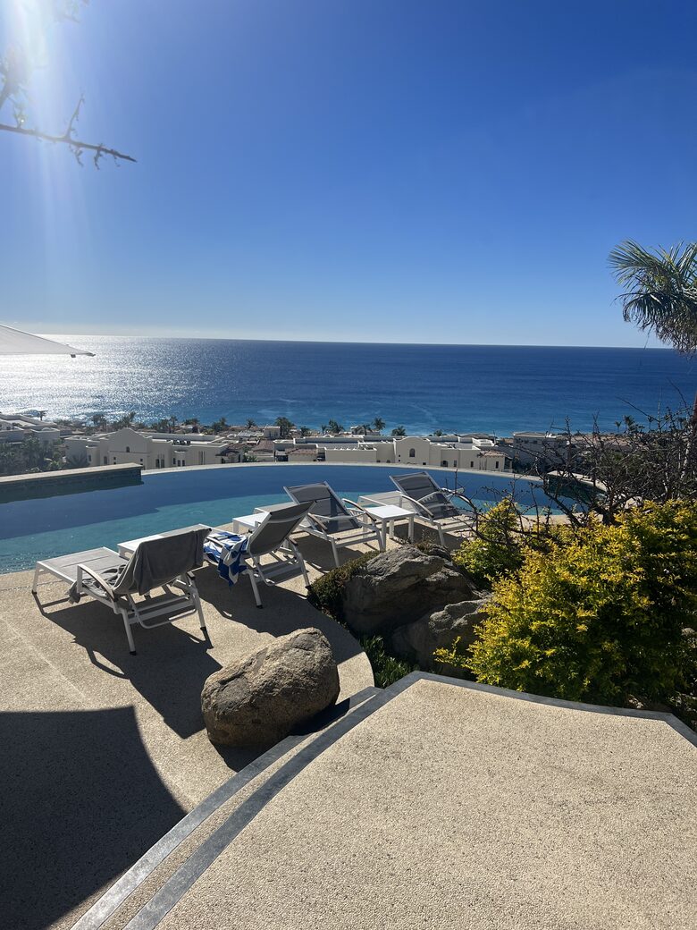 pool and ocean view