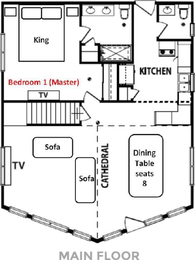 Norris Lake Waterfront Cabin - Sleeps 25 - La Follette, Tennessee