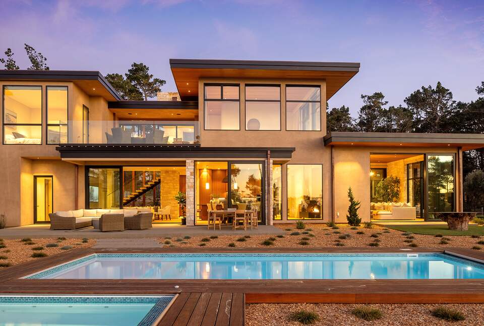 Contemporary Golf Course Estate - Pebble Beach, California