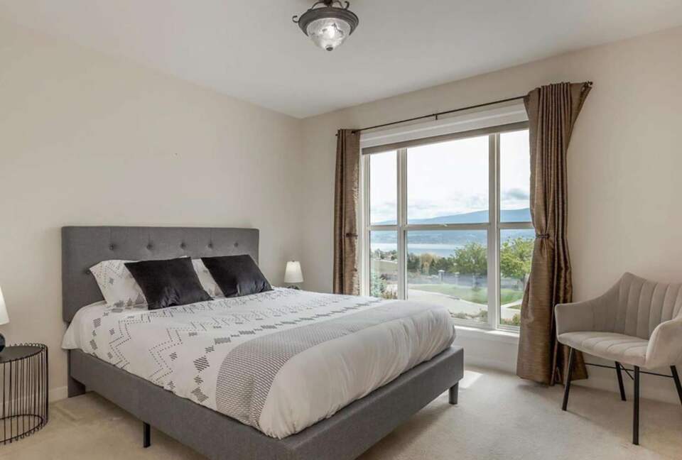 Picturesque Views of Okanagan Lake and Surrounding Vineyards - West Kelowna, Canada