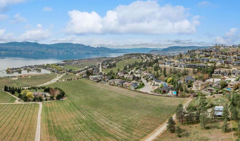 Picturesque Views of Okanagan Lake and Surrounding Vineyards - West Kelowna, Canada