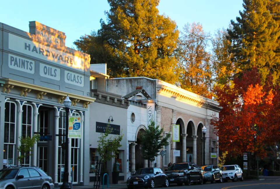 Historic downtown Healdsburg