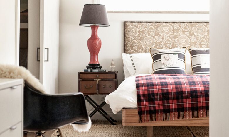 Master bedroom with ensuite bath and private office